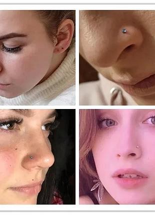 Пірсінг, сережка в ніс ціна за 3 шт