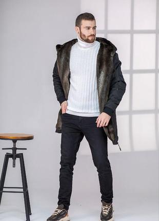 Новинка!!! куртка мужская удлинённая. на меху
