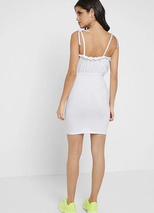 Легка біла міні сукня 🤍 missguided 2