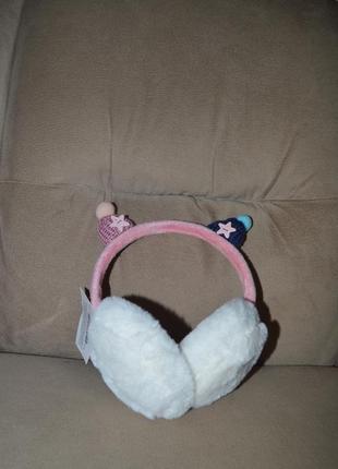 Меховые наушники,меховые ушки,теплые наушники