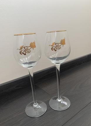 Весільні бокали (bohemia) свадебные фужеры