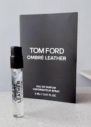 Tom ford ombre leather💥оригинал миниатюра пробник mini spray 2 мл книжка1 фото