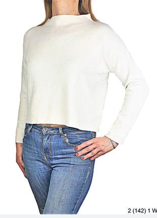🌸свитер женский, кашемировый.  размер: 46. свитер молодежный укороченный. 2 (142) 1 w