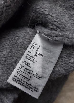 Джемпер в'язаний светр h&m світло-сірий меланжовий10 фото