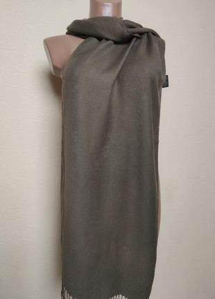 Шерстяной шелковый палантин шарф италия /3442/