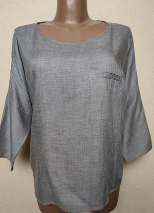 Шерстяная tencel блуза лонгслив топ оверсайз filippa k/5851/