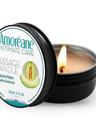 Масажне масло у вигляді свічки свічки масажна свічка amoreane juicy melon (30 мл)