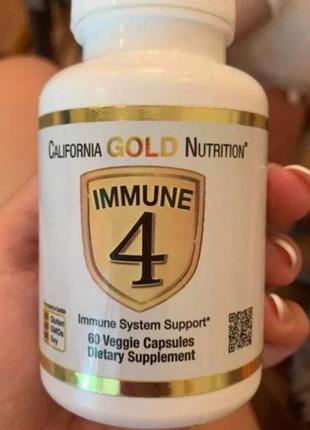 Immune 4 для иммунитета, сша, витамин с, витамин д3, цинк, витамин d3