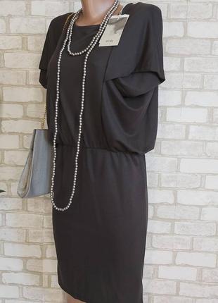 Фирменное ichi нарядное платье миди в темно сером цвете на 90% вискоза, размер м-л4 фото