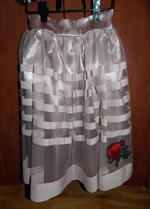 Юбка миди на рост 140-146 см.