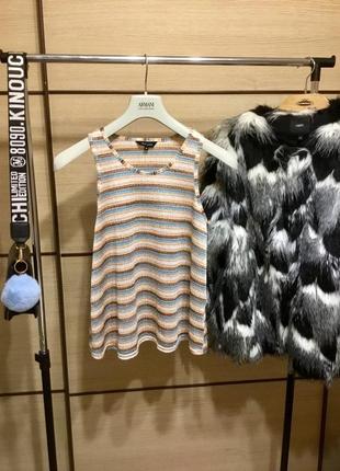 Вязаная маечка, блуза в полоску new look