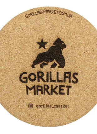 Підставка коркова під чашку gorillas market 1 шт.