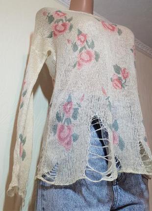 Кофта свитер блуза вязаная3 фото