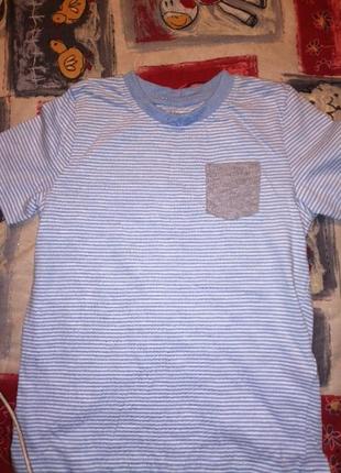 Полосата футболка хлопчик трикотаж