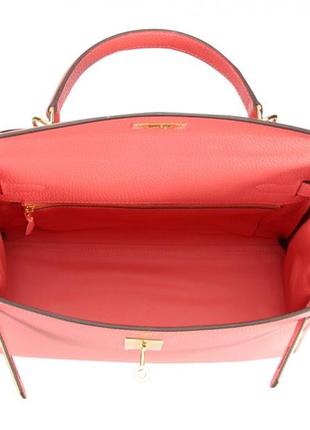 Сумка hermes kelly 32см червона3 фото