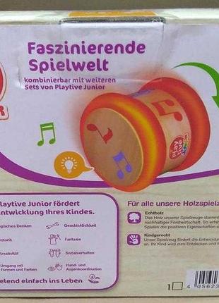 Музичні дерев'яні інструменти playtive барабан, ксилофон, маракаси, тони5 фото