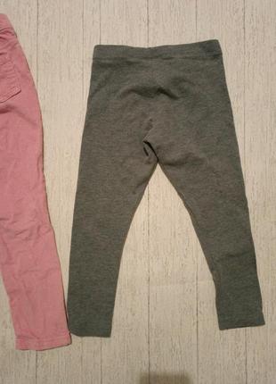 Лосини і вельветові треггінси, штани на 4-5 років5 фото