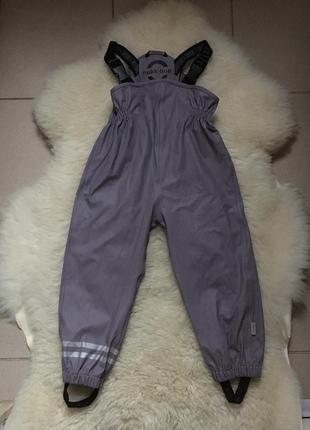 Непромокальні прогумовані штани напівкомбінезон 92