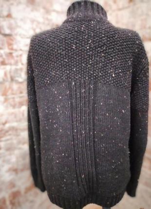 Свитер чёрный кардиган кофта с застежкой-молнией  roy garag3 фото
