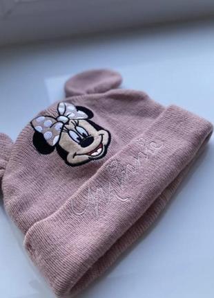 Шапочка для немовлят disney, шапка міккі minnie mouse mickey disnay