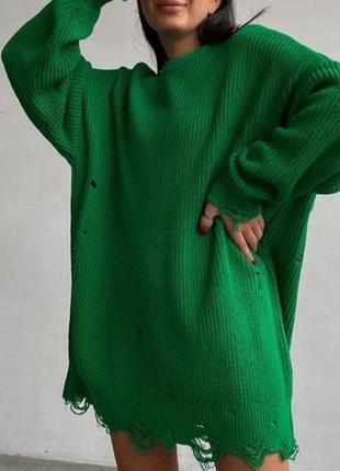 Жіночий светр-туніка1 фото