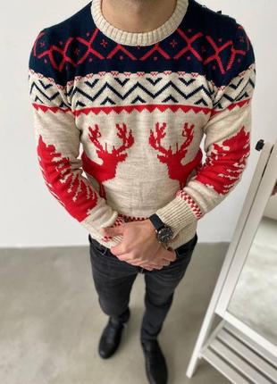 Брендовый мужской свитер / качественный свитер на каждый день