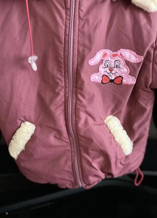 110-116 тепла зимова курточка bambomo