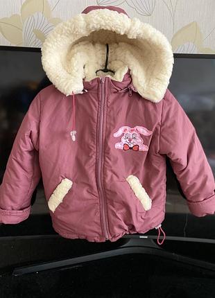 110-116 тепла зимова курточка bambomo