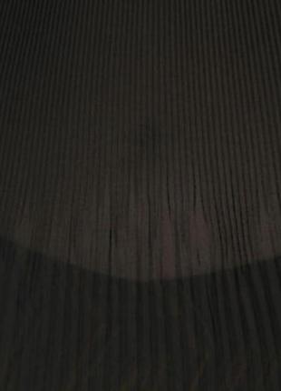 Шифоновая блуза гофре с длинными рукавами круглым вырезом с кружевной отделкой10 фото