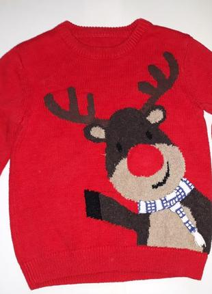 Свитер новогодний 4-5лет
