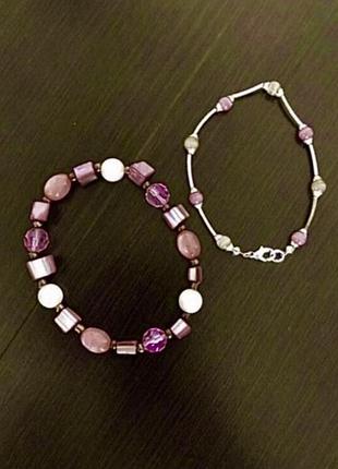 Браслеты в розовых оттенках