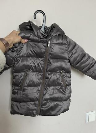 Зимова стильна куртка для дівчинки 2-3 роки з капюшоном baby gap