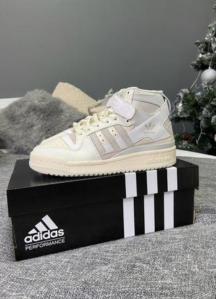 👟 кросівки жіночі adidas forum 84 hi white gold foil адідас / наложка bs👟
