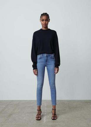 Zara джинсы джинси скіні вкорочені