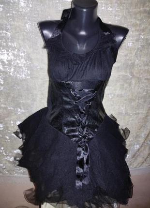 Готична сукня вампір відьма зі шнурівкою1 фото