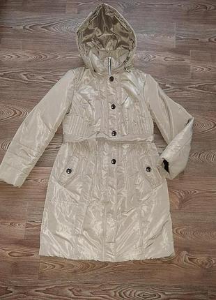 Куртка зимова довга з поясом