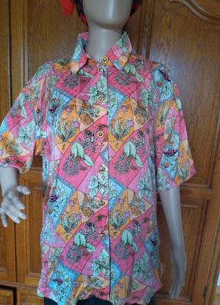 Шовкова сорочка вінтаж преміум бренду 100%шовк