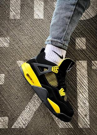 Мужские кроссовки nike air jordan 4 retro "thunder"#найк