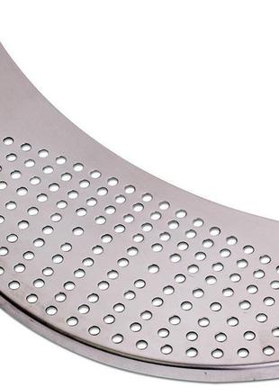 Дуршлаг-насадка kamille из нержавеющей стали для кастрюли 33.5х9см