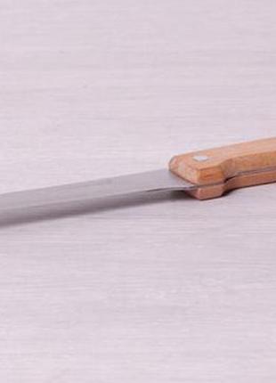 Нож кухонный kamille wood обвалочный 15см с деревянной ручкой1 фото