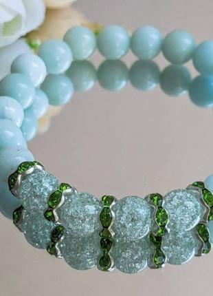 Амазоніт цукровий кварц