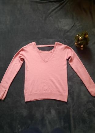 Кашеміровий рожевий светр, світер, кофта, світшот толстовка5 фото