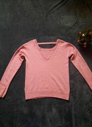 Кашеміровий рожевий светр, світер, кофта, світшот толстовка6 фото