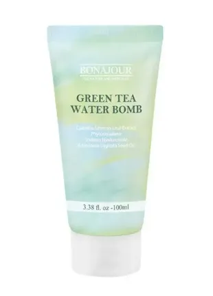 Интенсивно увлажняющий крем с экстрактом зеленого чая bonajour green tea water bomb cream1 фото