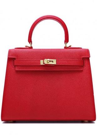 Сумка hermes kelly 32см червона4 фото