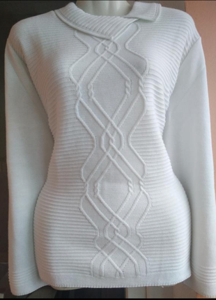 Свитер джемпер новый с фактурным рисунком бренда c&ask 12-14 eur 42 - 44