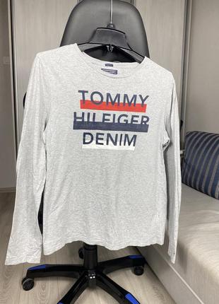 Футболка лонгслив long sleeve tommy hilfiger denim