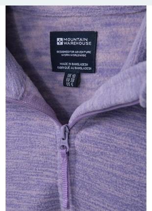Флиска женская флисовая кофта mountain warehouse s фиолетового сиреневого цвета5 фото