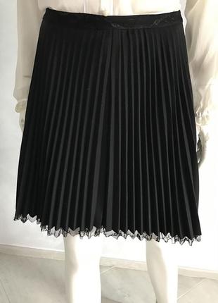 Красивая чёрная плиссированная юбка made un usa1 фото
