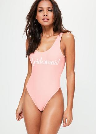 Классный сплошной купальник от missguided